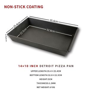 Directo de fábrica, recién llegado, moldes para hornear <span class=keywords><strong>Pizza</strong></span> antiadherentes de aluminio personalizados hechos a mano, bandeja para <span class=keywords><strong>Pizza</strong></span> estilo Detroit, molde para hornear platos, sartenes - Product Image 6