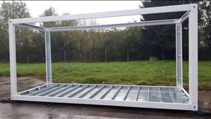 Khung nhà lắp ghép di động DYCE Trung Quốc, kích thước 10ft và 20ft, đóng gói phẳng, khung thép, khung <span class=keywords><strong>container</strong></span> vận chuyển - Product Image 3