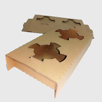 Porte-café en papier kraft 2 tasses à emporter porte-gobelet en papier 2 tasses SP2594 Design personnalisé