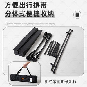 Mesa Plegable para Exteriores Abuda 97x58x60cm, Altura Ajustable, Portátil, de Aleación de Aluminio, Rectangular, para Camping - Product Image 4