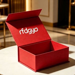 Caja de Regalo Magnética Plegable Grande y Reciclable para Mantas, Construcción de Papel Rígido, Asa Magnética, Diseño Plegable, Personalizable - Product Image 2
