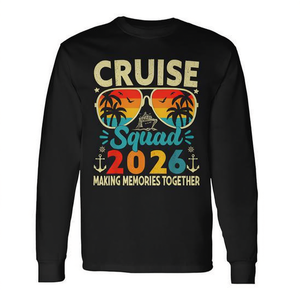 T-shirt à manches longues Cruise Squad 2026, chemise assortie pour les voyages d'été en groupe - Product Image 2