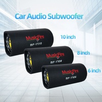 Subwoofer Auto 8 Pouces Bass Woofer avec Amplificateur de Puissance Maximale 1600 Watts Haut-Parleur de Grave Haute Puissance MF-1708