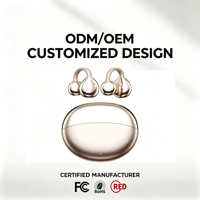 Écouteurs sans fil à clip d'oreille ouvert, certifiés CE FCC, avec support OEM/ODM, échantillon personnalisé, pour le sport, les voyages et les affaires
