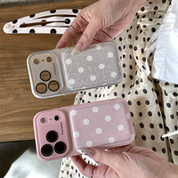 Coque de téléphone antichoc Ins Korean Candy Dermatoglyphics Circle Dots pour iPhone 18 Pro Max 17 16 15