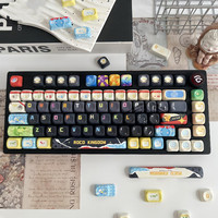 Personality Roco Kingdom Keycaps M-OA Profile 137 Keys PBT Dye Subbed Keycap for 61/68/104/108 Mechanical Keyboard