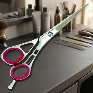 Ciseaux de coiffure professionnels en acier inoxydable, lame tranchante, 6 pouces, manche long léger, pour barbier et coiffeur - Product Image 3