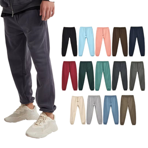 OEM Heavyweight 380g Cotton Sweatpants Pantalones Custom Logo Towel Embroidery Plain Jogger Fleece Sweatpants - Product Image 1