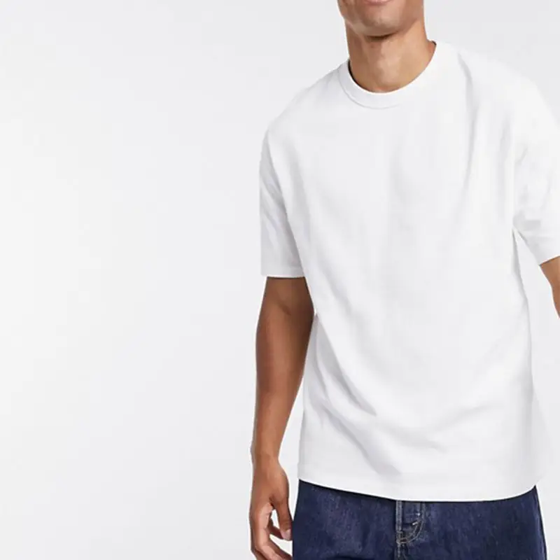 Nouvelle Mode Hommes t-shirt À Manches Courtes Blanc Épais Coton T-shirt Pour Les Hommes