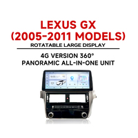Reproductor de DVD para Auto con Pantalla Táctil, Radio Android con GPS para Lexus GX 2005-2011