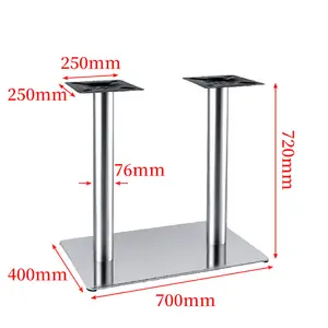 Wholesales Modern Design Home Furniture Round Metal Stainless Steel Dining Table Base Legs