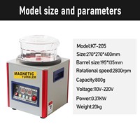 Polisseuse magnétique pour bijoux Aubel 0303, acier inoxydable, 800g, 2800 tr/min, machine à polir l'or et l'argent, CN