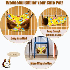 Juguetes suaves para hámster, túneles colgantes y tubos, juego de hamaca para ratas y hurones, cama escondite de conejillo de indias - Product Image 3