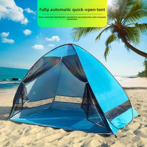 Carpa <span class=keywords><strong>de</strong></span> malla totalmente automática, instalación en 2 segundos, tela Oxford a prueba <span class=keywords><strong>de</strong></span> mosquitos, para 2 personas, para <span class=keywords><strong>las</strong></span> cuatro estaciones, no requiere instalación, sombrilla <span class=keywords><strong>de</strong></span> <span class=keywords><strong>playa</strong></span> - Product Image 5