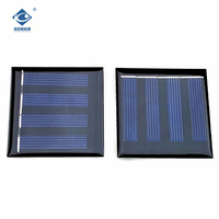 Panneau solaire époxy résistant aux intempéries ZW-545545-2V, chargeur de panneau solaire portable 2V, module de panneau solaire scellé à l'époxy 0,23W