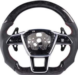 Volant en cuir pour <span class=keywords><strong>Audi</strong></span> A3 Q3 C6 TT S4 RS5 RS3 R8 Q5 S5 B9 8V B8 A6 S3 A7 A5 A4 C7 A6 A8-Sport - Product Image 2
