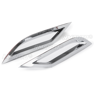 3 pièces de garniture de diffuseur de pare-chocs arrière avec sortie d'air et bande d'échappement pour Volkswagen VW Polo MK6 Polo Plus 2018 2019 20+ - Product Image 4