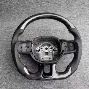 พวงมาลัยสปอร์ตหนังคาร์บอนไฟเบอร์สีดำสำหรับวอลโว่ S90 V90 <span class=keywords><strong>S60</strong></span> V60 S40 V40 XC40 XC60อุปกรณ์ตกแต่งรถยนต์ XC90 - Product Image 3