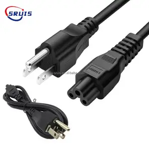 18awg Us 3Pin steker Amerika Cordnema daya 515p 5-15 kabel Female ke Male 5-15p Nema 5 15r kabel