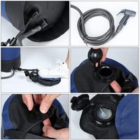 Kit de douche solaire 11L (3 gallons) portable pour camping et randonnée, sac de douche chauffé par l'énergie solaire, chauffe-eau instantané en PVC, sac à dos