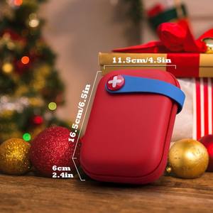 Logotipo personalizable rojo montado en la pared familia moderna <span class=keywords><strong>botiquín</strong></span> <span class=keywords><strong>de</strong></span> primeros auxilios cajas <span class=keywords><strong>de</strong></span> EVA artículos médicos completos productor <span class=keywords><strong>precio</strong></span> barato - Product Image 3