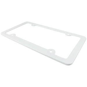 Cadres de plaque d'immatriculation de mode en gros du fabricant, garantie de qualité, cadre de plaque d'immatriculation argenté - Product Image 1