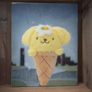 Lindo llavero colgante <span class=keywords><strong>de</strong></span> peluche súper suave <span class=keywords><strong>de</strong></span> animales marinos, con bordado <span class=keywords><strong>de</strong></span> cono y malla, para alivio del estrés, para Ugly Fish y para helados - Product Image 3