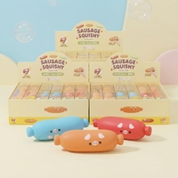 Jouet Squishy en Gros en Forme de Saucisse, Jouet Anti-Stress à Remontée Lente, Bloc de Construction Sensoriel Doux, Jouet Fidget pour Enfants