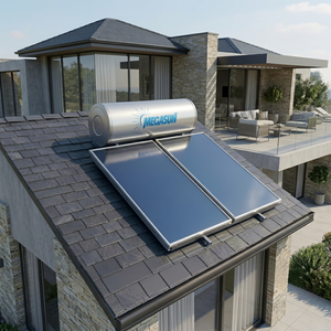 Chauffe-eau solaire pressurisé pour complexes d'appartements, réservoir en acier inoxydable, capacité 200L, classe A+++, efficacité énergétique, garantie 5 ans - Product Image 1