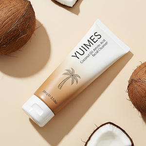 Crème nettoyante visage à l'acide aminé de noix de coco OEM/ODM 100g Nettoyage en profondeur Doux pour la peau pour les peaux grasses - Product Image 5