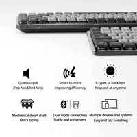 Logitech MX Mechanical Mini Multi-Device Wireless Mechanical Keyboard Keyboard Kantor Ringkas yang Dapat Diisi Ulang untuk Mac Windows