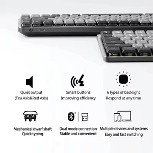 Teclado mecánico inalámbrico multidispositivo Logitech MX Mechanical Mini, teclado de oficina compacto recargable para Mac y Windows - Product Image 3