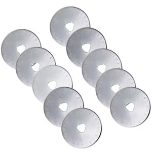 Lames rotatives à coupe circulaire de 45mm Couteau Patchwork Outils pour tissu Coupe d'angle en cuir Recharge Lames à coudre Quilting - Product Image 1