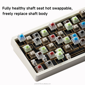 Weikav Lucky 65 V2 Mechanical 2.4GHz Wireless <b>USB</b>-C 65% All Aluminum RGB Hot Swap QMK/VIA Gasket Bare Metal Kit Adjustable Tilt - Product Image 3
