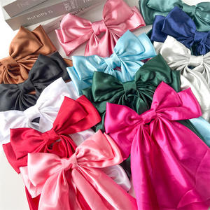 Forcina per capelli in tessuto satinato grande da donna con fiocco esplosivo transfrontaliero - Product Image 5