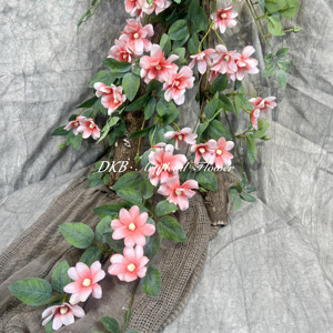 Flores artificiales plantas verde lvy hojas colgantes glicinia vid hogar boda jardín decoración DIY pared colgante Flor de seda - Product Image 1