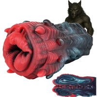 GEEBA Beast Design Masturbateur Masculin Réaliste avec Texture de Langue, Stroker Texturé 3D, Godet de Poche Monstre à Nervures, Jouet Sexuel Créature Fantastique