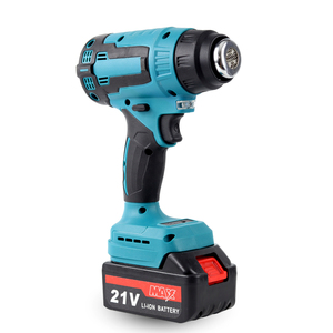 Pistola de aire caliente con batería de litio de 21V, pistola de calor con temperatura constante continua, interruptor antifalsos toques con luz LED, en stock. - Product Image 4