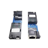 Mini convertisseur de média fibre optique Gigabit, carte PCBA, convertisseur optique Ethernet 100/1000M, commutateur fibre optique simple mode simplex SC UPC
