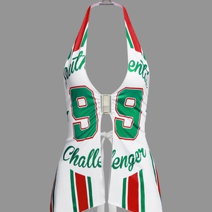 เสื้อยืดฟุตบอลลายพิมพ์สายเดี่ยวสไตล์อเมริกันสุดเซ็กซี่  แบบสั่งทำพิเศษสำหรับสโมสร  เหมาะสำหรับฤดูร้อน - Product Image 3