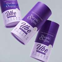 Tube en carton kraft personnalisé pour café, thé, protéines, matcha, poudre d'ube – Emballage cylindrique hermétique en composite