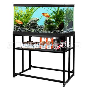 Metal Aquarium Stand 40 Gallon <b>Black</b> Durable Indoor Modern Iron <b>Frame</b> For Fish Tank Goldfish - Product Image 1