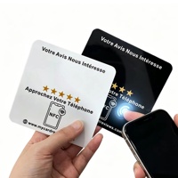 Tarjeta de Regalo Circular de PVC, Programable, sin Contacto, con Chip NFC para Redes Sociales, Resistente al Agua, Personalizada al por Mayor