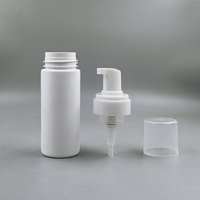 Bouteille Ronde en Gros avec Pompe Moussante 42 43/410 50ml 100ml 150ml 200ml Blanc Mat/Brillant pour Cosmétiques Liquides PPWR