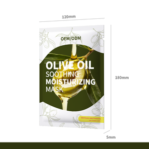 Masque en feuille aux herbes à l'<span class=keywords><strong>huile</strong></span> <span class=keywords><strong>d</strong></span>'<span class=keywords><strong>olive</strong></span> <span class=keywords><strong>extra</strong></span> <span class=keywords><strong>vierge</strong></span>, apaisant, hydratant, nourrissant en profondeur, répare les peaux sèches et abîmées, formule personnalisée pour le visage - Product Image 1