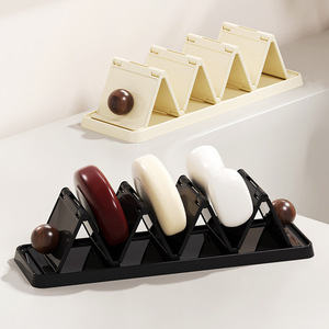 Foldable Drainable Soap Holder Rectangular Pet Material Minimalist Design For Bathroom Washbasin Storage Rack - Product Image 1