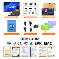 Moniteur de jeu incurvé professionnel OEM 4K 5K 24 27 pouces IPS avec base relevable, sans bordure, 165Hz 240Hz 540Hz, 99% sRGB, 1ms