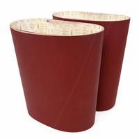 Bande abrasive en oxyde d'aluminium rouge à imprimé léopard, taille personnalisée, outils abrasifs pour le polissage du bois et du métal