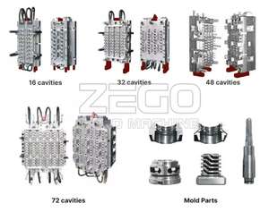 विभिन्न आकार के पानी/रस/पेय/कॉस्मेटिक बोतलों के लिए अनुकूलित प्लास्टिक बोतल उड़ाने मोल्ड - Product Image 3