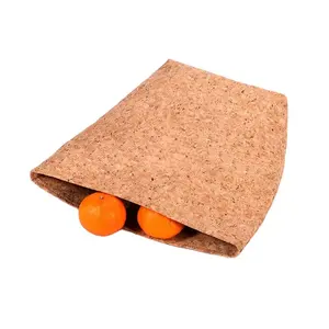 Bolsa de cortiça de madeira vegan portugal, saco de lancheira de cortiça ecológica